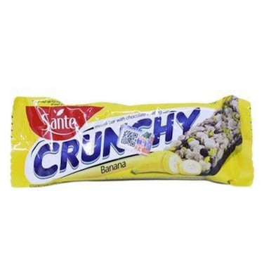 Sante Crunchy Banana And Chocolate Coating Muesli Bar 40g