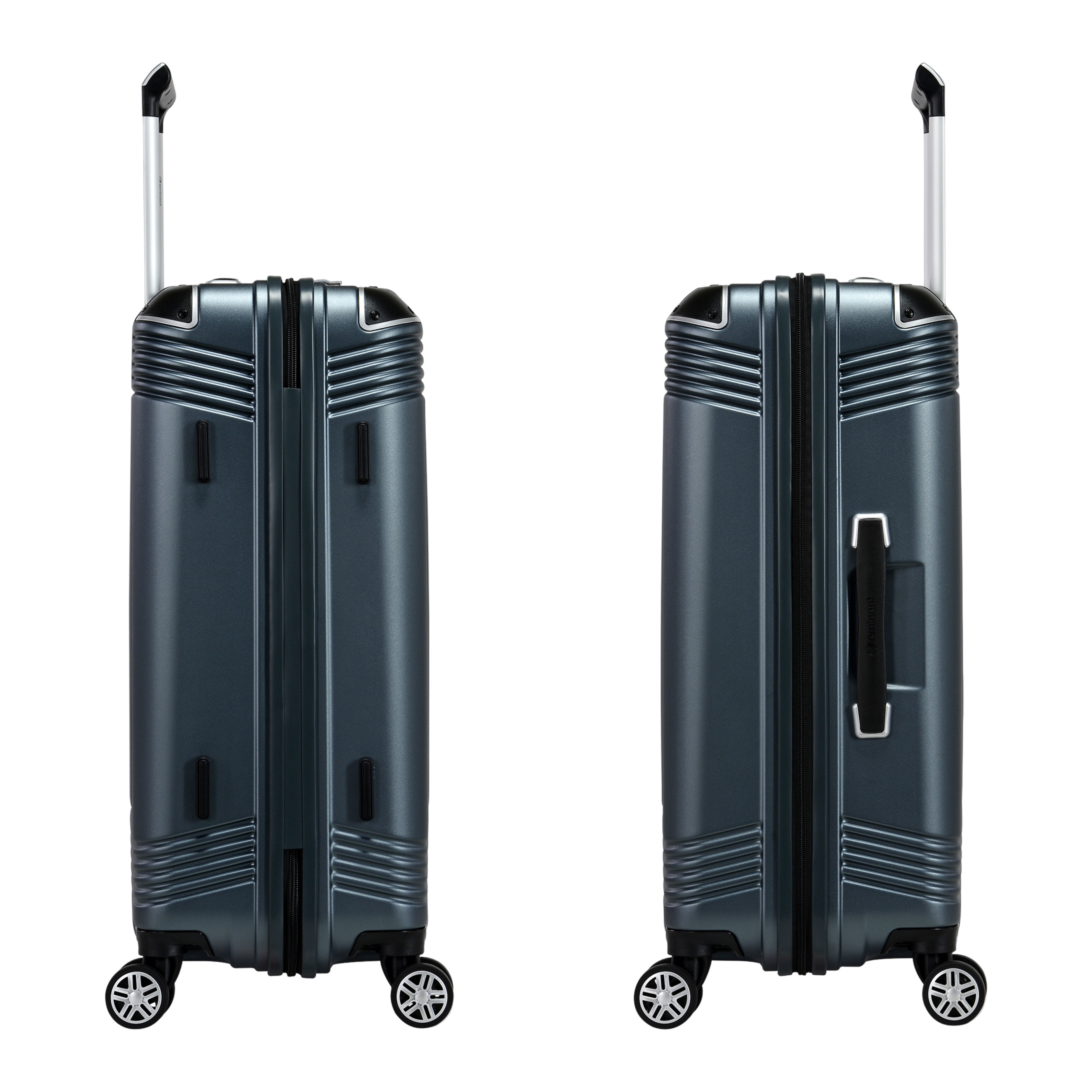 Eminent Hard Case Travel Bag Large Luggage Trolley Polycarbonate Lightweight Suitcase 4 Quiet Double Spinner Wheels With Tsa Lock KK10 Graphite