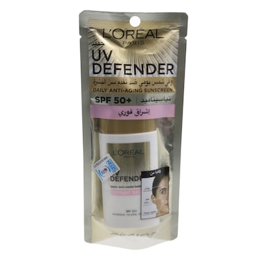 L&#39;Oreal Paris UV Defender Shine Control Daily Anti-Aging Sunscreen Cream 50ml