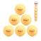 Generic-Yellow 6 Pcs 3-Star 40mm Table Tennis Balls Super Durable ABS Plastic Table Tennis Balls Table Tennis Decor Balls Multi-functional Ping Pong Ball Professional Training Practice Balls Entertain