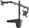 Ntech Dual LCD Monitor Desk Mount Stand Powerful Heavy Duty Fully Adjustable Fits 2 Two Screens Up To 27Inch
