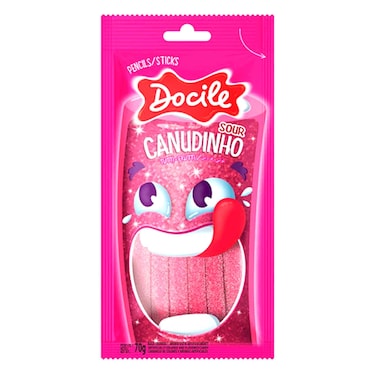 Docile Canudinho Tutti Frutti Candy 70g