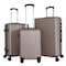 STARLIFE 3 Piece ABS Hard side Trolley Luggage Set Spinner Wheels with Number Lock
