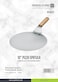Royalford 10" Pizza Spatula, Stainless Steel, Rf10227, Wooden Handle, Cake Lifter, Plate Holder Baking Tool Baking Homemade Pizza