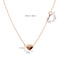 Aiwanto Thin Necklace with Heart Pendant Neck Chain for Valentine's Day Necklace Gift Chain