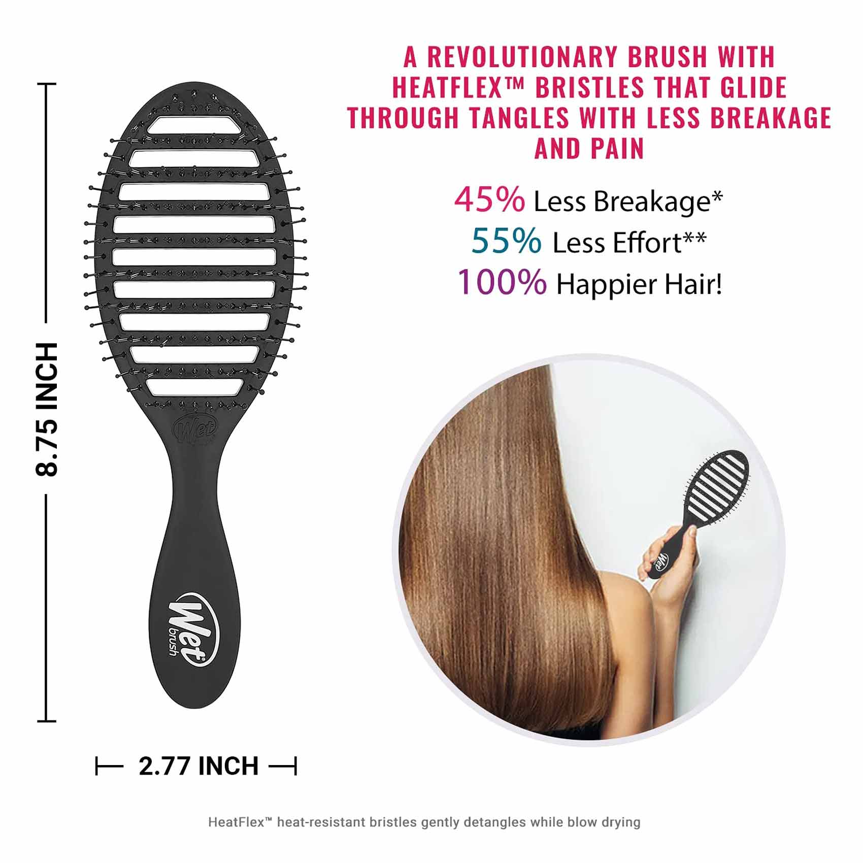 Brush Straighten Hair While Wet Shark SmoothStyle Heated Comb