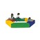 Kindergarten Soft Bag Children's Sensory Training Toy Soft Slide Climbing And Sliding Combination