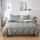 Luna Home-Single Size Bedding Set 4 Pieces Without Filler, Geometric Design
