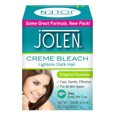Jolen Facial Creme Hair Bleach Lightens Dark 30ml