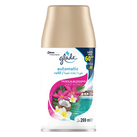 GLADE  AIR FRESHENER  TROPICAL BLOSSOM AUTOMATIC SPRAY REFILL 269ML
