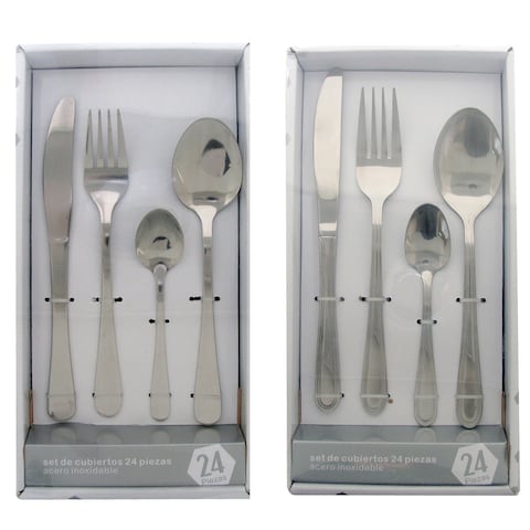 Cutlery Set Stainless Steel 24 PCS price in UAE | Carrefour UAE ...