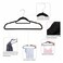 80-Piece Velvet Hanger, Non-Slip Hanger Space-Saving Hanger, Suit Hangers, Flat Design with 360&deg; Swivel Hook for Space Adaptive
