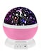 Generic Star And Moon Rotating Projector Night Lamp Black/White/Pink 13X13X14.5Centimeter