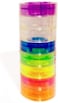 Generic Taiwan On Colored Core Economy Crystal Clear Tape, 3/4"" (Inch)