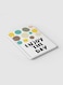 Lowha Spiral Notebook With 60 Sheets And Hard Paper Covers With Enjoy The Day Doodle Circles Design, For Jotting Notes And Reminders, For Work, University, School