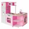 Rbwtoys Premium Wooden Educaional Toy, Realastic Design Kitchen Set With Curve Shape Pink Edition, Playset For Kids RW-17552 104&times;30&times;101cm