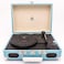 GPO Retro - Soho Vinyl Record Player + Built-in Speaker Blue