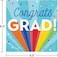 Creative Converting Rainbow Grad Luncheon Napkins 16-Pieces- Multicolor