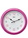 ساعة حائط دائرية بلاستيكية تجريدية، 2147 وردي (42JN)


