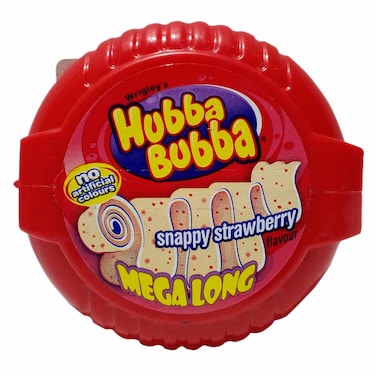 Hubba Bubba Snappy Strawberry Bubble Gum Tape 56g