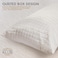 Hotel Linen Klub Deyarco Glofresh Anti Microbial Quilted Pillow 1 PC - 160TC 100% Cotton - White Size: 50 x 75cm - 700 grams Soft Fiber Filling