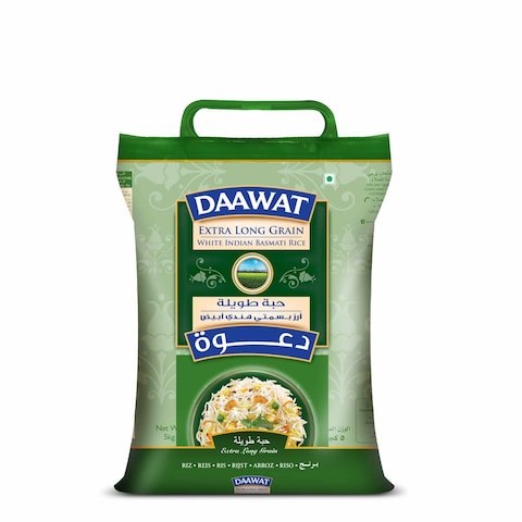 Daawat Extra Long Grain White Indian Basmati Rice 5kg