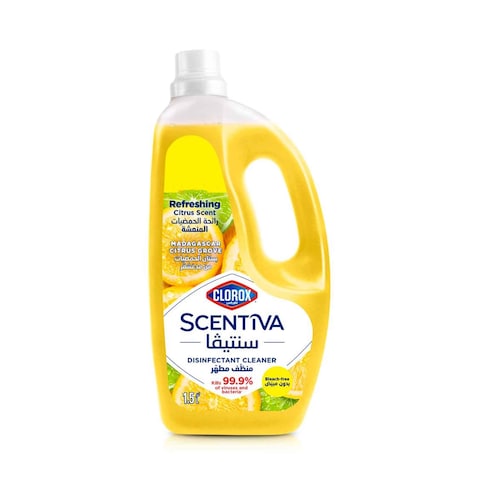 Clorox Scentiva Multipurpose Disinfectant Cleaner Dilutable Citrus 1.5L