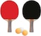 Sky Land Professional Table Tennis Racquet Set Including 2 Ping Pong Rackets And 3 Balls, Black, Tt Set Em-9350