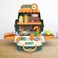 Little Story ROLE PLAY CHEF/KITCHEN/RESTAURANT TOY SET SCHOOL BAG (21 Pcs) - Green, 3-IN-1 Mode