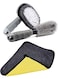 Generic Cleaning Set For Car/Van/Truck/Camper - Nylon Brush For Flat Surfaces (Wheels, Tyres, Bumpers, Floor Mats) - Soft Brush For Openings (Rims, Grille, Roof Rack) - Soft Microfiber Cleaning Cloth