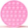 Joyway Push Pop Bubble Sensory Fidget Toy, Autism Special Needs Stress Reliever, Squeeze Sensory Toy, Silicone Stress Reliever Toy, Round (Rose)