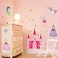 StickieArt - Girl's Magical Princess Castle with Fairies &amp; Unicorn - Wall Decal- Large - 60 x 90 cm - STA-200