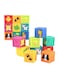 Moon Baby Stacking Sensory Toys Set Textured Balls Number Block Cubes &amp; Animal For Toddlers, 5 X 5 X 5cm