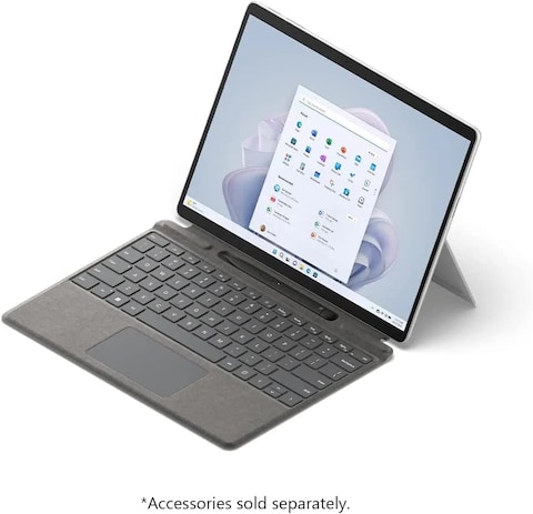 Microsoft Surface Pro 9 2 In 1 Tablet, Intel Core i7-1255U, 16GB RAM, 512GB SSD, 13-inch PixelSense Flow Touch Display, Windows 11 Pro, Platinum, QIY-00007
