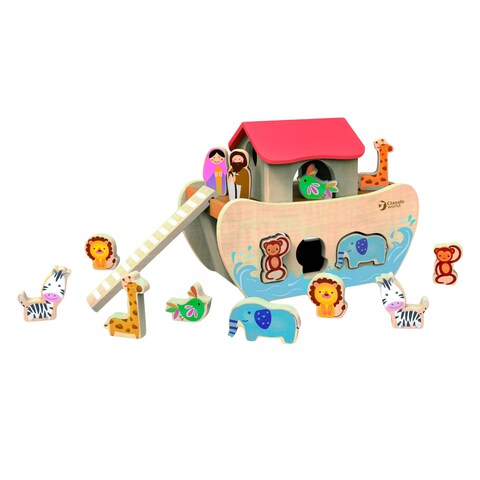 CLASSIC WOODEN NOAH&#39;S ARK 4160