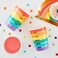 GingerRay - OTR Paper Cups Rainbow &amp; Gold 8pcs - Multi - Coloured