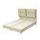 In House Le&oacute;n Velvet Bed Frame - Single - 200x120 cm - Beige