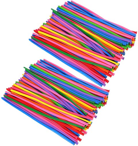 Party Time 200Pcs Twisting Balloons, Latex Long Balloons, Multiple Colors Thick Magic Balloons for Children&#39;s Toy Party Wedding Room Decoration Festival Decor Birthday Supplies