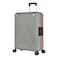 Eminent Vertica Hard Case Travel Bag Medium Luggage Trolley Polypropylene Lightweight Suitcase 4 Quiet Double Spinner Wheels With Tsa Lock B0006M Grey Pink