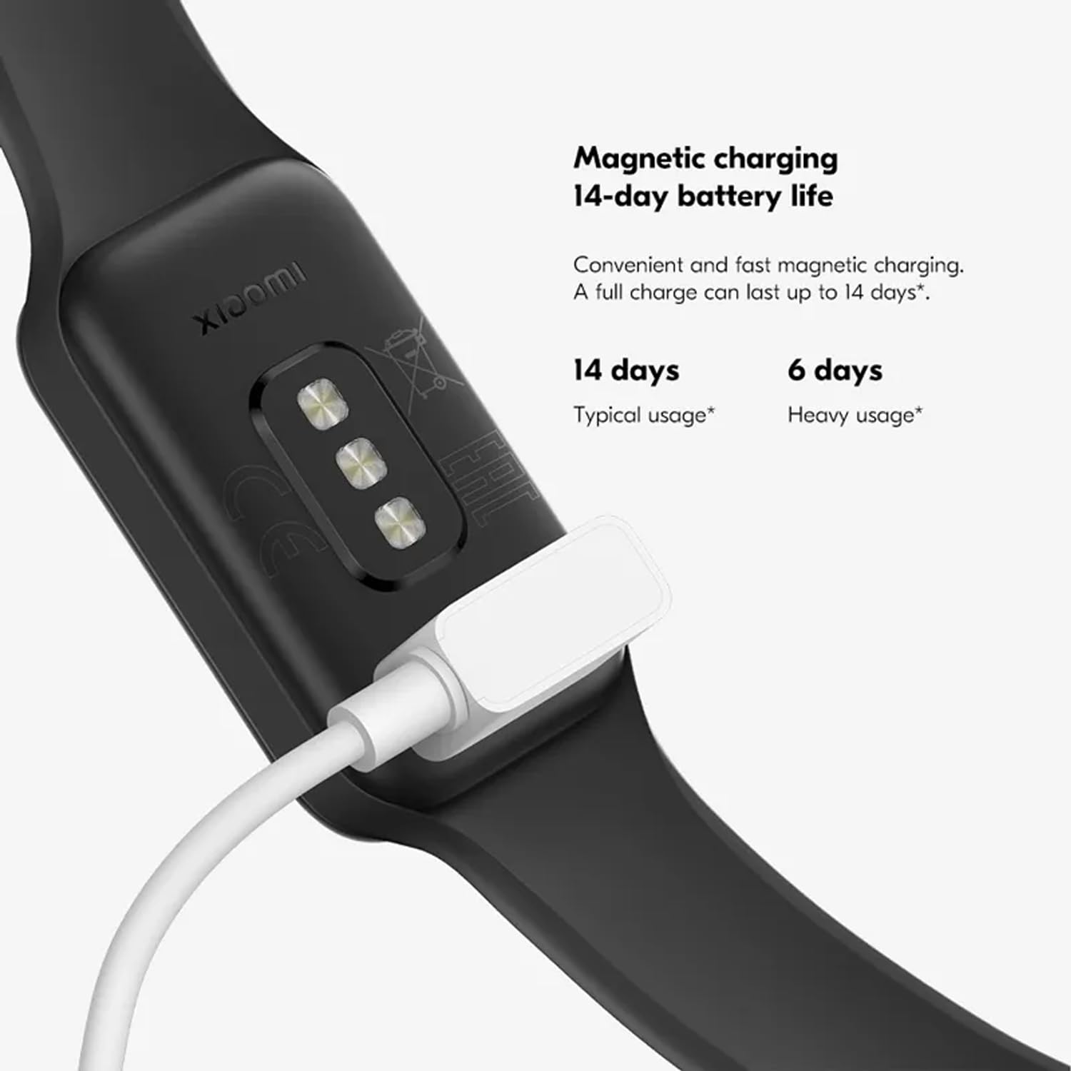 Xiaomi Smart Band 8 Active Fitness Tracker &amp; Activity Tracker with 1.47&quot; LCD Display, 14-Day Battery Life, Blood Oxygen, Heart Rate, Sleep &amp; Stress Monitoring, Fitness Watch for Men Women, Black