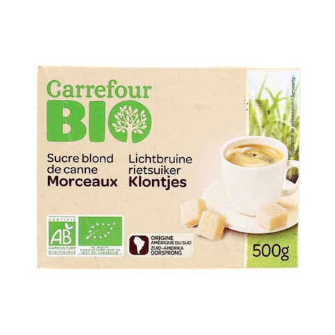 Carrefour Bio Organic Cane Brown Sugar&nbsp; 500 Gram