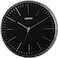 Geepas Wall Clock - Silent Non-Ticking, Round Decorative Wall Clock For Living Room, Bedroom, Kitchen (Battery Not Included) 3D Silver Dial | 2 Years Warranty