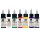 7 Colors Tattoo Ink Set, Semi-permanent Eyebrow Lip Tattoo ,Long Lasting Microblading Body Art Paint Ink