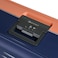 Eminent Vertica Hard Case Travel Bag Cabin Luggage Trolley Polypropylene Lightweight Suitcase 4 Quiet Double Spinner Wheels With Tsa Lock B0006M DarkBlue Orange