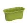 Cosmoplast Oval Planter With Tray Olive Green 15L
