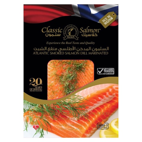 Buy Caviar Classic Atlantic Smoked Salmon Dill Marinated 100g in UAE