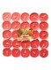 Samar 50-Piece Tea Light Scented Candle Red 18.5Centimeter