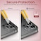 Moxedo Camera Lens Protector, 9H Tempered Glass, Aluminum Alloy Individual Ring Camera Cover Screen Protector Compatible for iPhone 12 Pro 6.7 inch (GRAPHITE)
