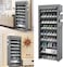 10-Tier Shoe Cabinet Rack Fabric Cabinet Shoe Storage Holder with Fabric Layer 58x28x160cm, Gray