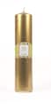 Gold Pillar Candles 2inx9in